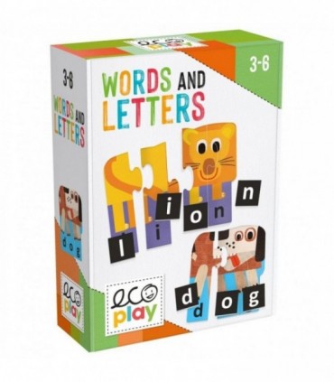 Ecoplay - Puzzle-Uri Progresive Litere Si Cuvinte Eng