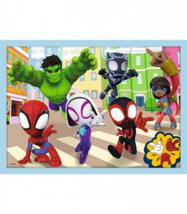 Puzzle Echipa Spidey, 4-In-1, 12/15/20/24 Piese