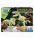Descopera Dinozaurul T-Rex & Triceraptor Fluo