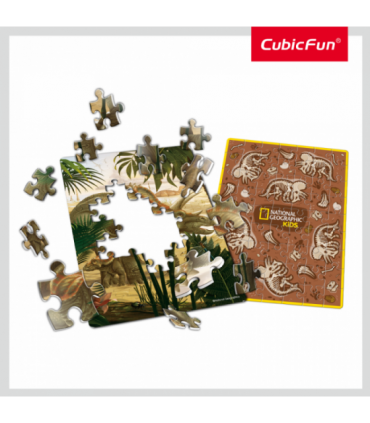 Puzzle 3D Triceratops, 63 Piese