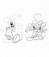 Puzzle Disney Mickey - La Targ, 3-In-1, 24 Piese