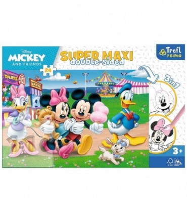 Puzzle Disney Mickey - La Targ, 3-In-1, 24 Piese