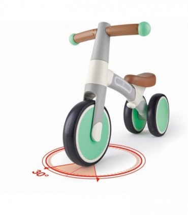 Bicicleta De Echilibru Verde Cu 3 Roti