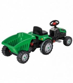 Tractor cu Pedale si Remorca Pilsan Active, Green