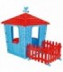 Casuta cu Gard pentru Copii Pilsan Stone House with Fence, Blue