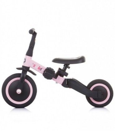 Tricicleta si bicicleta Chipolino Smarty 2 in 1 light pink