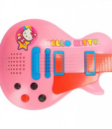 Set Chitara si Microfon Roz Hello Kitty