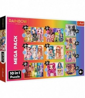 Puzzle Trefl 10in1 Rainbow High Papusile Fashion