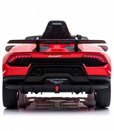 Masinuta electrica Chipolino Lamborghini Huracan red cu scaun din piele si roti EVA
