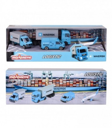 Set 4 Vehicule Metalice De Transport Maersk