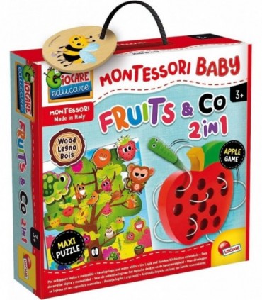 Joc Montessori 2 in 1 - Fructe
