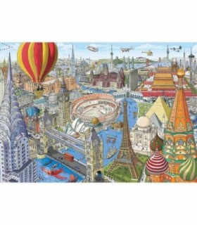 Puzzle Ocolul Pamantului In 80 De Zile, 1000 Piese