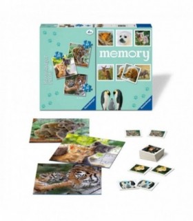 Puzzle si Joc Memory Animale, 25/36/49 Piese