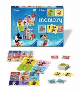 Puzzle si Joc Memory Personaje Disney, 25/36/49 Piese