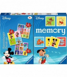 Puzzle si Joc Memory Personaje Disney, 25/36/49 Piese