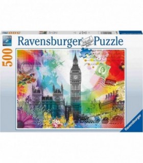 Puzzle Carte Postala Paris, 500 Piese