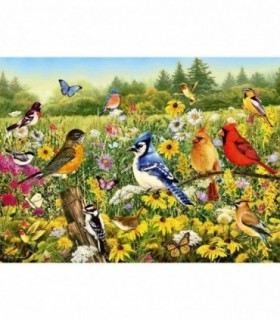 Puzzle Pasarele Colorate, 500 Piese