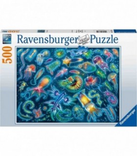 Puzzle Specii Marine Colorate, 500 Piese