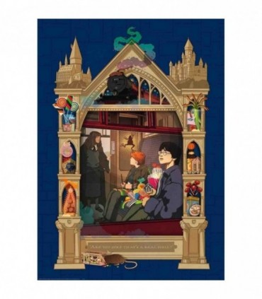 Puzzle Harry Potter Catre Hogwarts, 100 Piese