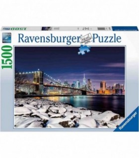 Puzzle Iarna In New York, 1500 Piese