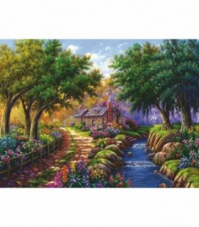 Puzzle Casuta Langa Rau, 1500 Piese