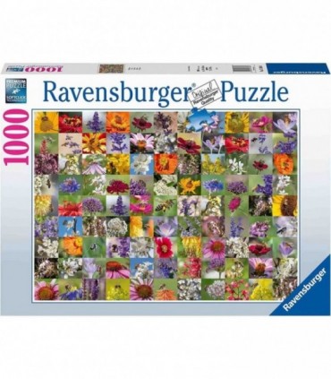 Puzzle Colaj Cu Albine Si Flori, 1000 Piese