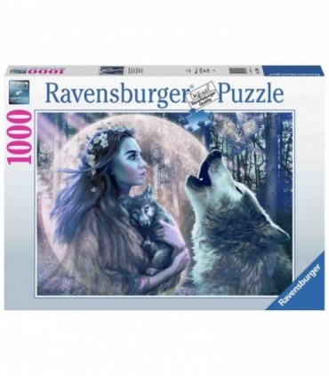 Puzzle Femeie Cu Lupi, 1000 Piese