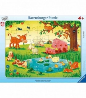 Puzzle Tip Rama Animale In Natura, 42 Piese