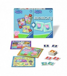 Puzzle si Joc Memory Peppa Pig, 25/36/49 Piese