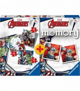 Puzzle si Joc Memory Avengers, 25/36/49 Piese