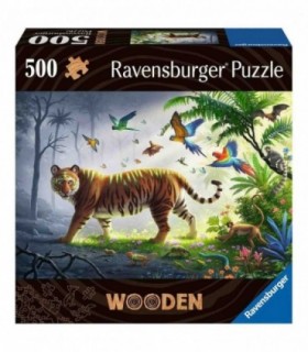 Puzzle Lemn Tigru, 500 Piese