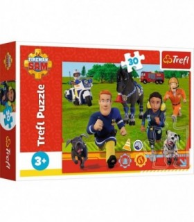 Puzzle Trefl 30 Pompierul Sam Gata De Salvare
