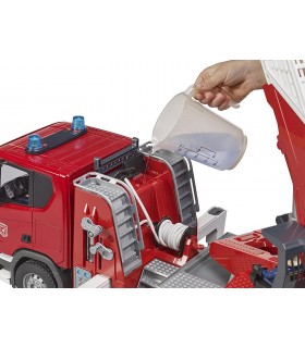 SCANIA Super 560R Cu Scara Rotativa, Pompa Apa, Lumini Si Sunet