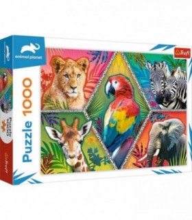 Puzzle Animale Exotice, 1000 Piese