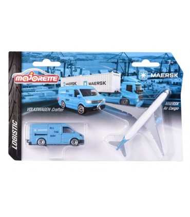 Majorette Transportor Maersk Volkswagen cu Airbus A350-900