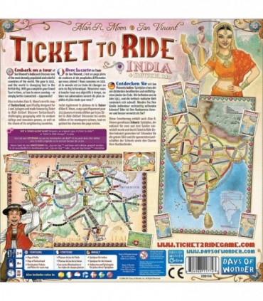 Ticket to Ride Map Collection India & Swiss, extensie, limba engleza