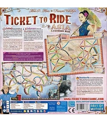 Ticket to Ride Map Collection Asia, extensie, limba engleza