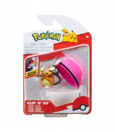 Pokemon - Set 2 figurine Clip n Go, (Dedenne & Love Ball) S15