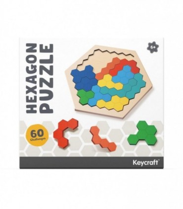 Puzzle din lemn - Hexagon