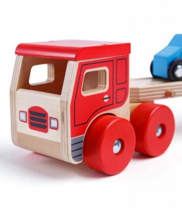 Camion cu platforma pentru masinute