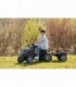 Tractor cu pedale si remorca Smoby Farmer XL, negru