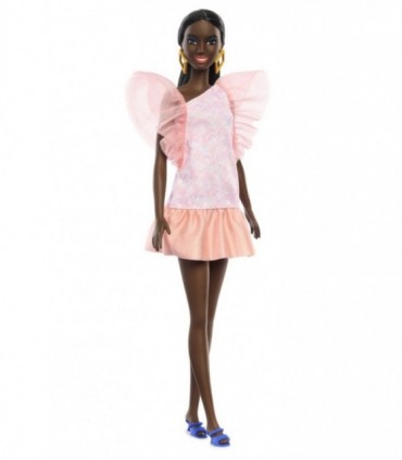 Barbie Fashionista - Afro-americana Cu Rochie Peach