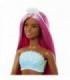 Barbie Dreamtropia - Sirena Cu Par Magenta Si Coada Portocalie