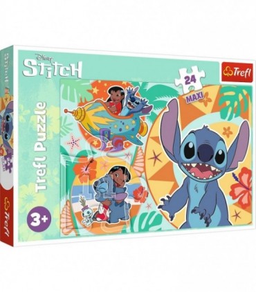 Puzzle Stitch - Ziua Vesela A Lui Lilo Si Stitch, 24 Piese Maxi