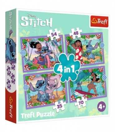 Puzzle 4-in-1 Stitch - Ziua Fermecata