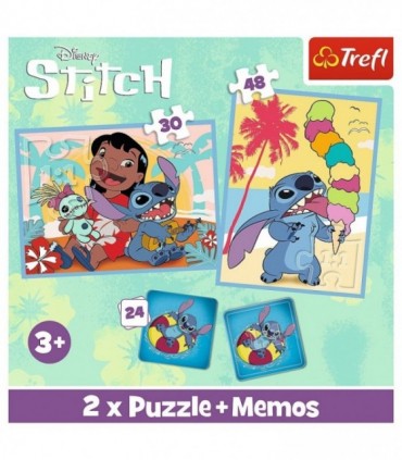 Puzzle 2-in-1 Memo - Disney Stitch