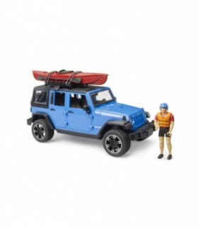 Jeep Wrangler Rubicon Unlimited cu Caiac si Figurina