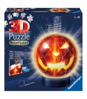 Puzzle 3D Luminos Halloween, 72 Piese