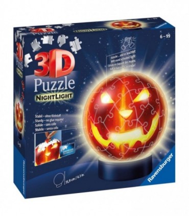 Puzzle 3D Luminos Halloween, 72 Piese