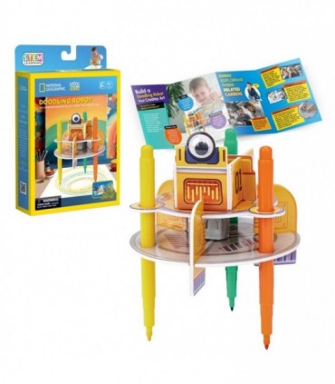 Puzzle 3D S.T.E.M. - Robot Desenator, 13 Piese